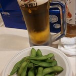 居酒屋 花門 - お通しの枝豆