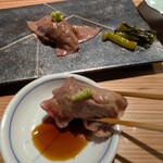 春近 GABA SOBA Lab - さっと焙った牛肉で