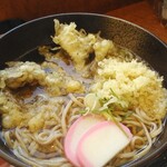 そば処 越前屋 - かけそば(＋九頭竜舞茸)