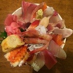 神東寿司 - 海鮮丼（大）（上方からアップ）