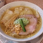 ラー麺専門店 こしがや - 塩ネギワンタンメン