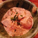 立呑み 浅草 洒落者 - 真鯛の生湯葉和え