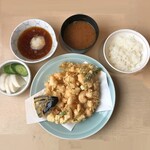 光村 - 搔き揚げ定食
