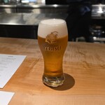 新横浜 鉄板焼き牛鳴 - サッポロヱビスビール