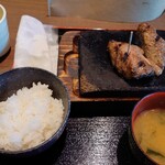 感動の肉と米 - 料理写真:中落ちステーキセット 1,050円