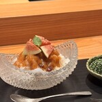 銀座 炎 田むら - かき氷いちじくラムレーズン