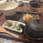 母屋食堂　一炭もんめ - カンパチの胡麻和え茶漬