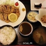 hide’s dining 遊 - 鹿カツ定食￥1000