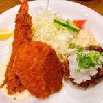 ぶどう亭 - ハンバーグをおろしポン酢に。