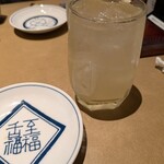 Kani Fugu Ryori Genpin Minamikoshigaya - 自家製ゆずハイボール