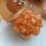 フィリップ・ミル 東京 - 柿のマルムラード　シャンパンムース　柿のジュレと栗のグリエ　ソースシャンパン