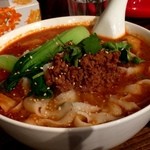 刀削麺 張家 - 2014年11月25日　担々刀削麺700+ライス100円