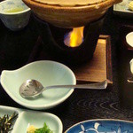 山よし - 【朝食】長谷川豆腐の湯豆腐