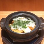 真鱈白子と豆腐の小鍋仕立て