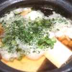 こころや - 真鱈白子と豆腐の小鍋仕立てアップ