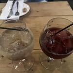 nove, - アランミリア葡萄ジュース（メルロー）（825円） ・ハーバルハニーソーダ（825円）