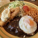 マーサーズキッチン - ハンバーグ&エビフライ