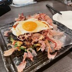 ふわり - ねぎ焼き　月見トッピング