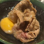 北新地 焼肉 はま正 - サーロイン焼きすき