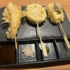 串焼串天 ワインto日本酒 でべそ - 串天（海老、明太れんこん、ささみきざみわさび）