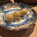 串焼串天 ワインto日本酒 でべそ - うずら味玉