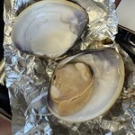 食堂はまかぜ - アルミホイル焼きはまぐり