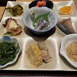 蛭子丸 - バリ旨い玉子焼き、ポテサラ、サバ煮付け