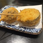 ゆるり - しいたけ肉詰めフライ・茄子肉詰めフライ