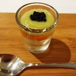 リストランテ サクラ - 冷前菜　ズワイガニ、パプリカ、アスパラガスのムース、キャビア