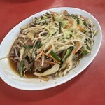 喜楽飯店 - ニラレバー炒め ¥730-