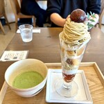 キッサコ坂根屋 - お抹茶　栗パフェ