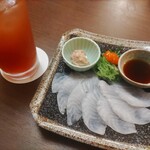 あつしん家 - うすばはぎの薄造り