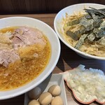 らーめん菊 - 料理写真:限定『塩パタン』（1,450円）＋玉ねぎ（70円）＋味付けうずら（150円）