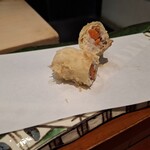 天ぷら 川辰 - こっぺ？の湯葉巻き