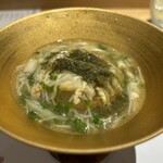 寿し島川 - 越前蟹の剥き身と風呂吹き大根