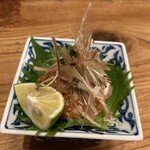 かど食堂 炭の上の向う側 - のどぐろ酒盗和え