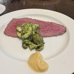 ロンロガレージ - 椎名牛のステーキ