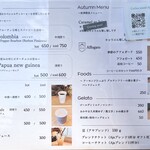 Coffee stand Aja - テイクアウト窓メニュー（2025.11）