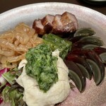 中国料理 花閒 - 冷製前菜の5種盛3800円