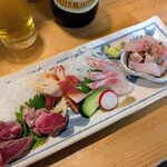 立呑み じゃりんこ - お刺身４品盛り