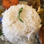 インド料理 パリワル - フワッフワのバスマティライス