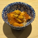 鮨 一二郎 - 雲丹とイクラ小丼