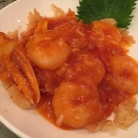 状元樓 横浜中華街本店 - 海老と蟹爪のチリソース