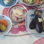 繚乱 - 茄子焼き山芋納豆定食