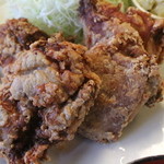 のうえんカフェ - 鳥から揚げのどアップ