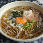 코소시 소바 - 古曽志そば・月見そば￥700(2014.09)