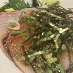 食堂うめぼし 天神南 - ごまカンパチ