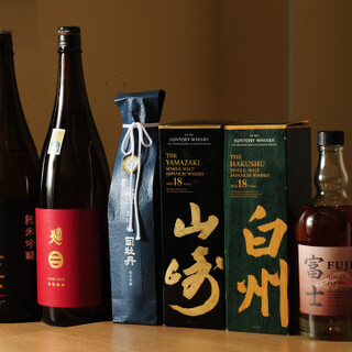 日本酒の品揃えが豊富◆ウイスキー×寿司・天ぷらも楽しめる