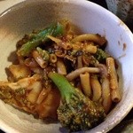 味処 ワイン処 さわだ - 201411 さわだ ★日替り定食（680円）★ マカロニ＆茸＆ブロッコリー