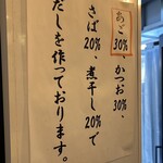 立喰いそば でん - だしの説明